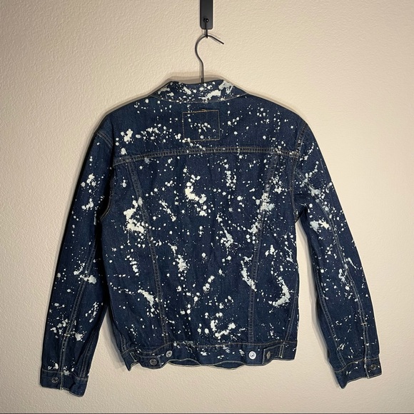 Levi’s - Men's Denim Bleach Splatter Jacket - Size Medium - Picture 2 of 2
